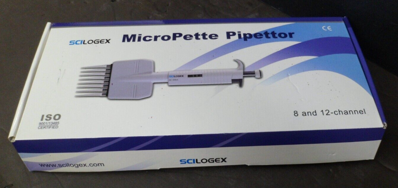 Scilogex Cat No 712113129999 MicroPette 12-Channel Pipettor Volume: 50-300µl