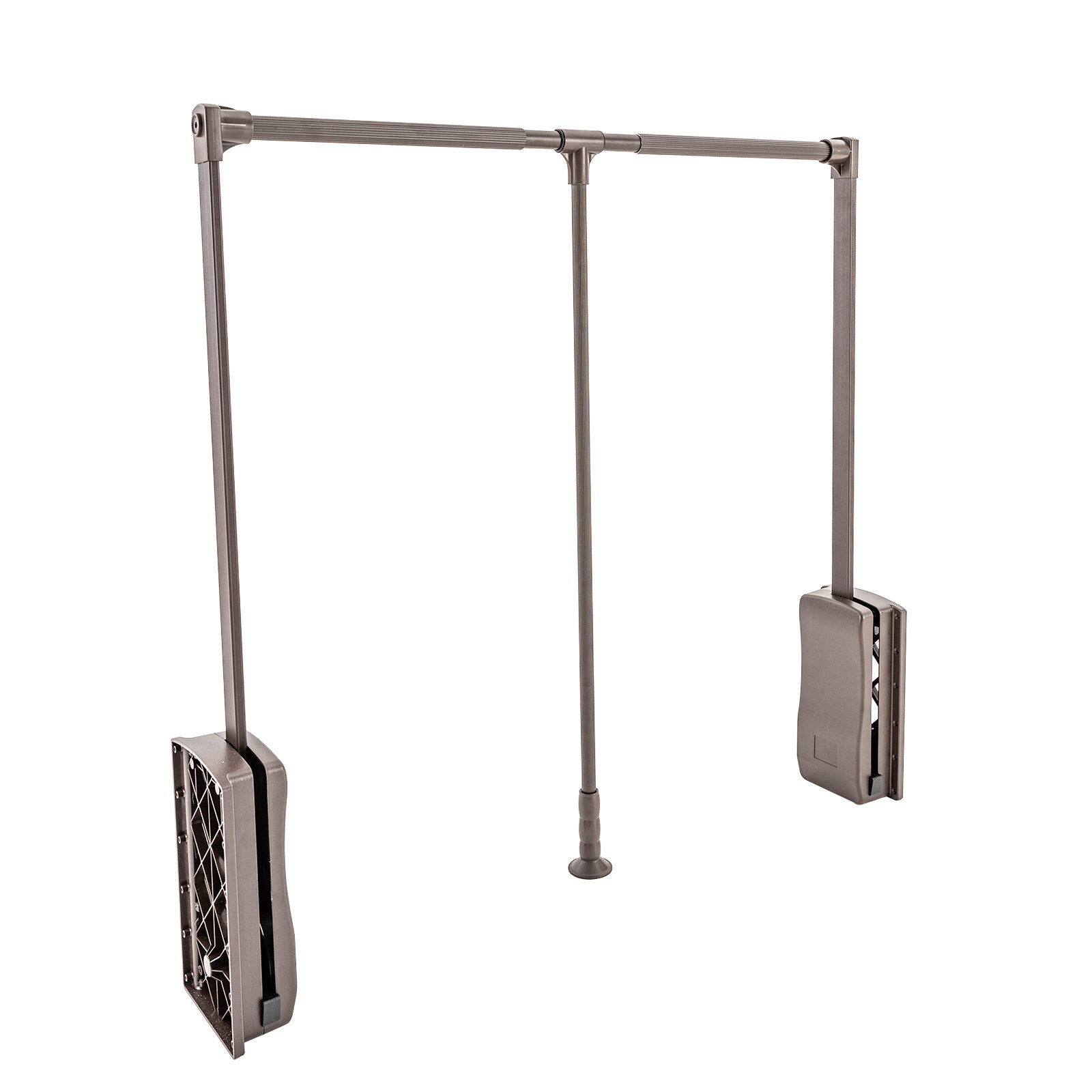 35-47" Adjustable Closet Rod Closet-mounted Simple Pull Down Clothes Hanger