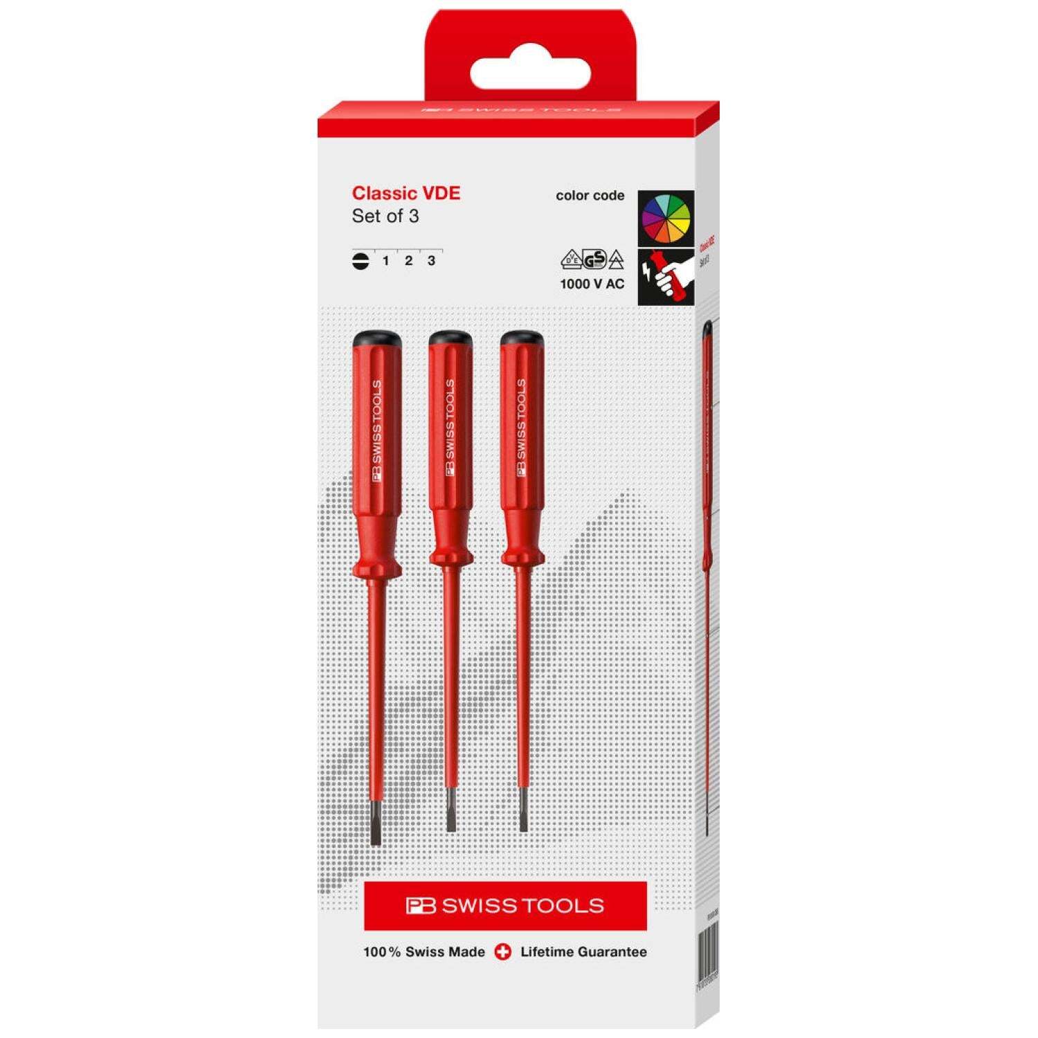 PB Swiss PB 5539.CBB Classic VDE screwdriver set, fully insulated up to 1000V