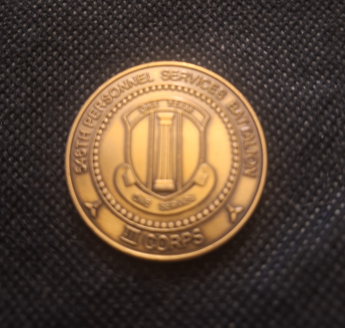 546th Personnel Services battalion III Corps challenge coin    e9786DSU2