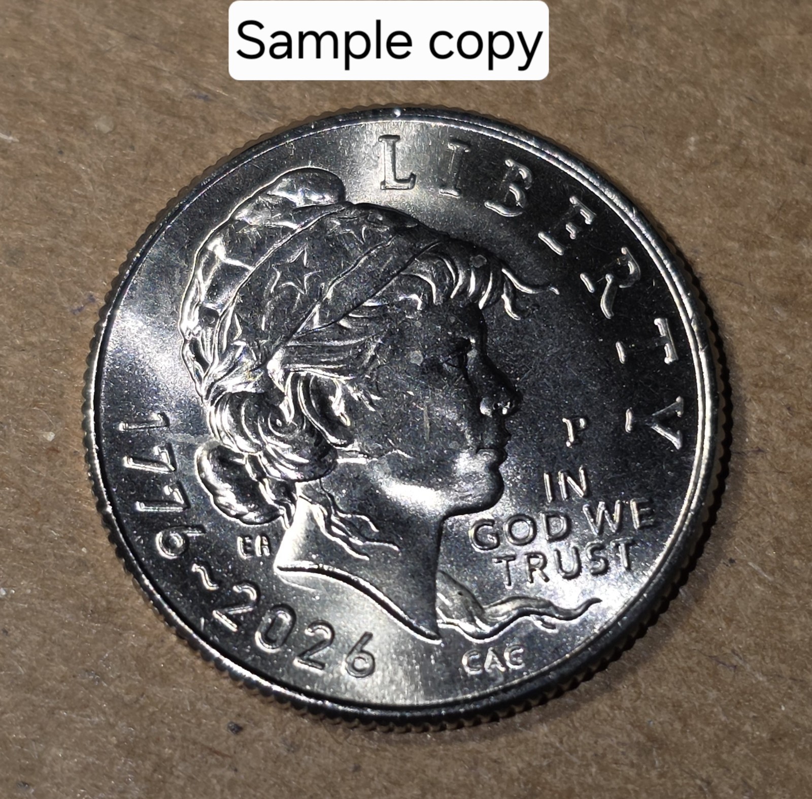 2026 P 250th Emerging Liberty Dime Die Break Error crack under bust