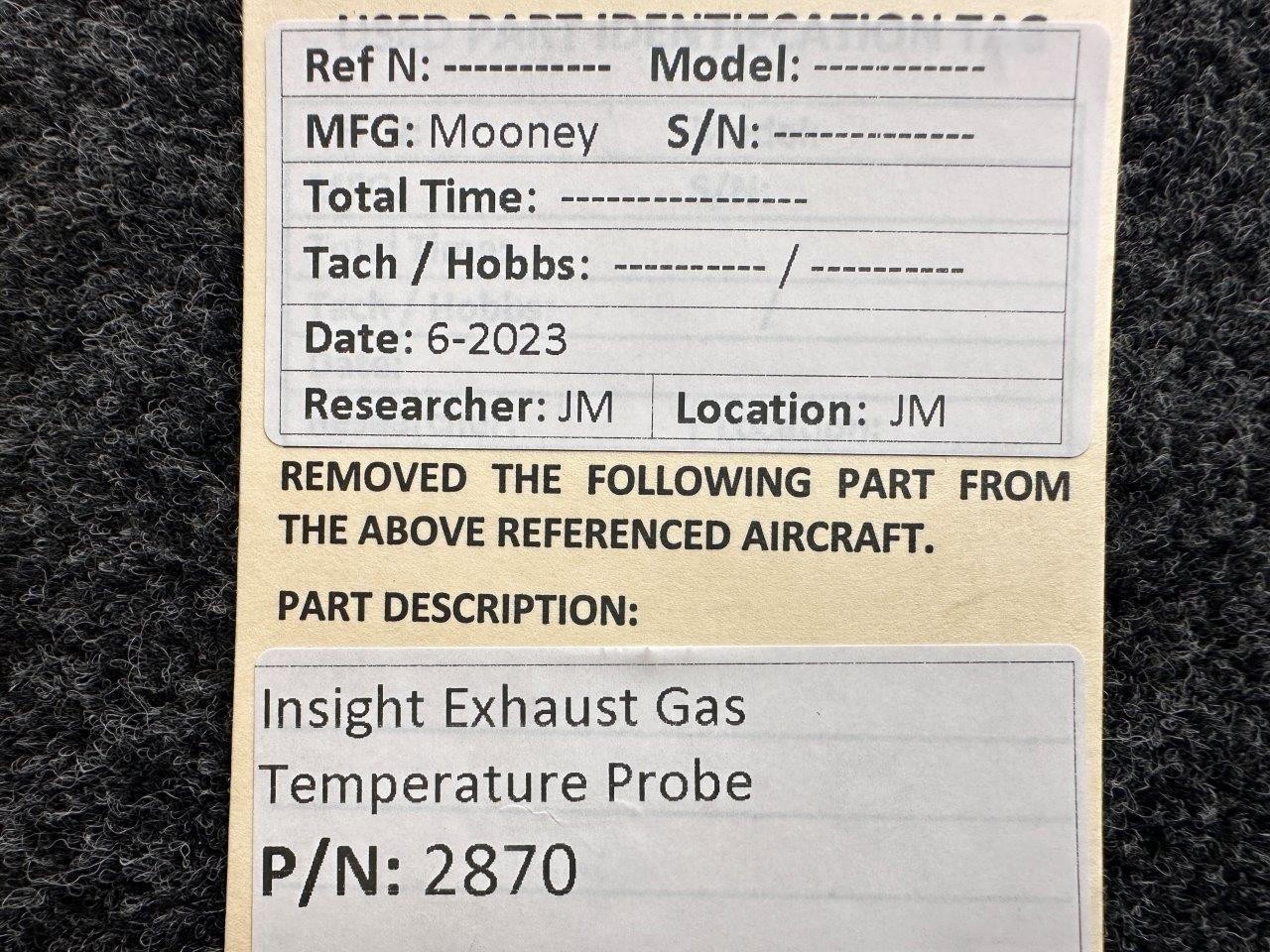 2870 Insight Exhaust Gas Temperature Probe