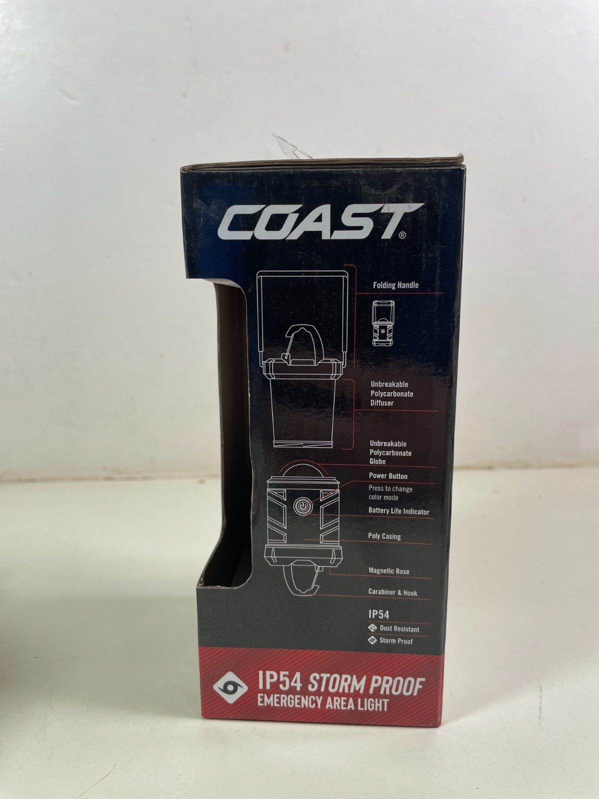 Coast Emergency Area Light 330 Lumens 120HR Runtime IP54 3x AA Batteries EAL13