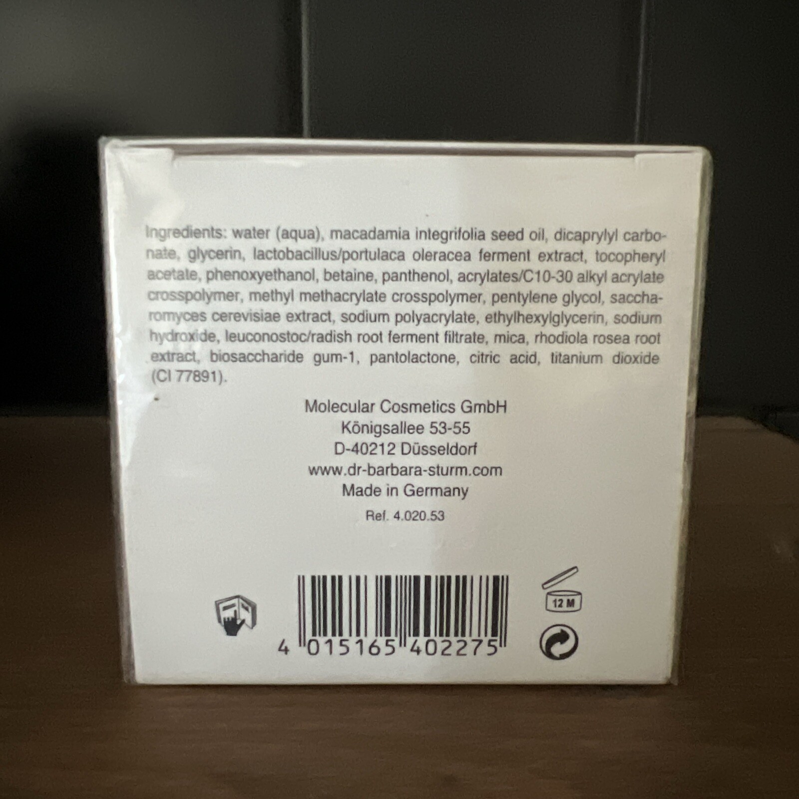 Dr. Barbara Sturm Eye Cream - 15 ml / 0.5 oz - New/Sealed!!