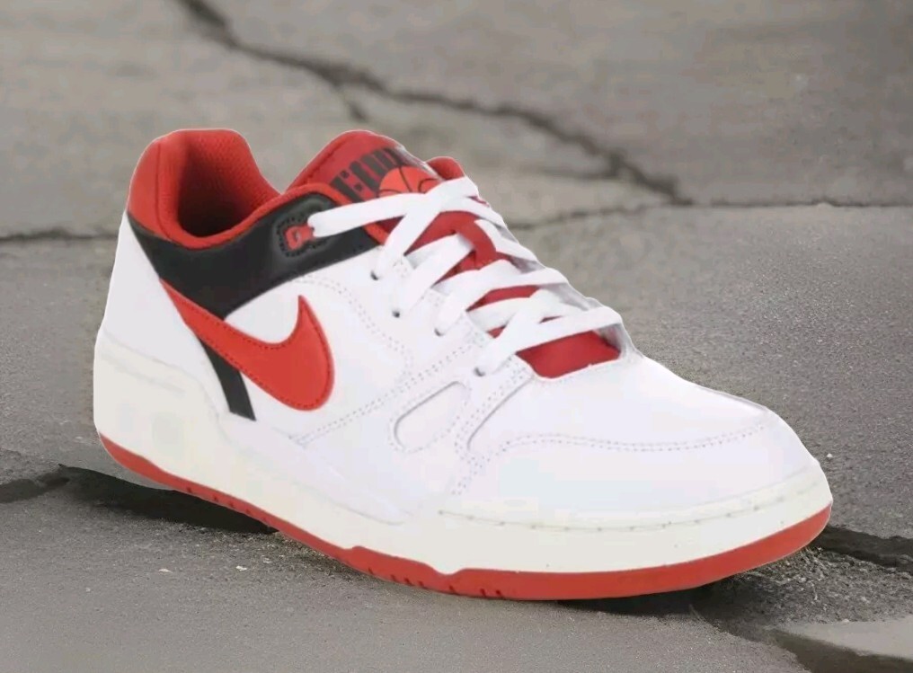 NEW Men's (CHOOSE SZ) NIKE Full Force Low - RED -WHITE  FB1362-102 Basketball 🏀