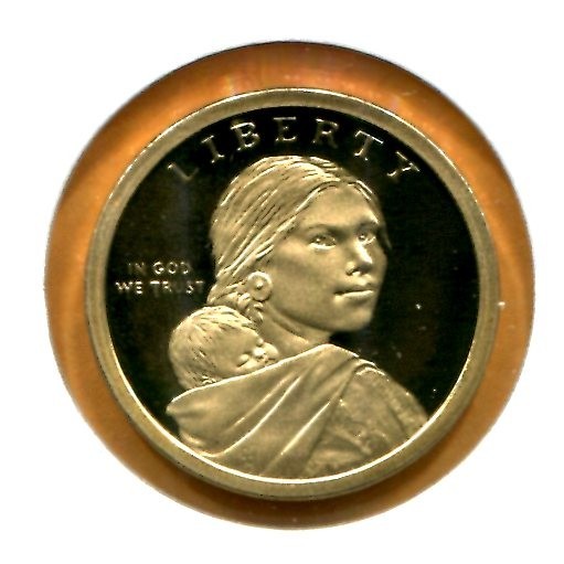Gem 2022-S Proof Native American Dollar - Tonowanda Seneca Reverse