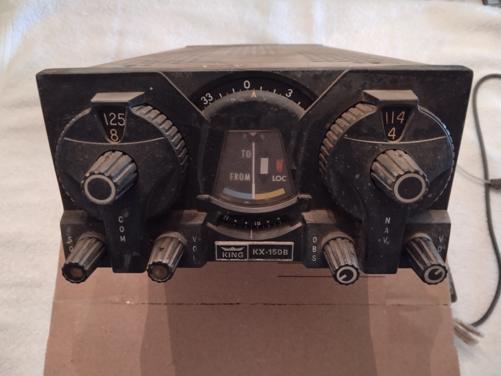 King KX-150B NAV/COM Cessna 150 172 Bonanza PA-28 PA-32 for parts or restore