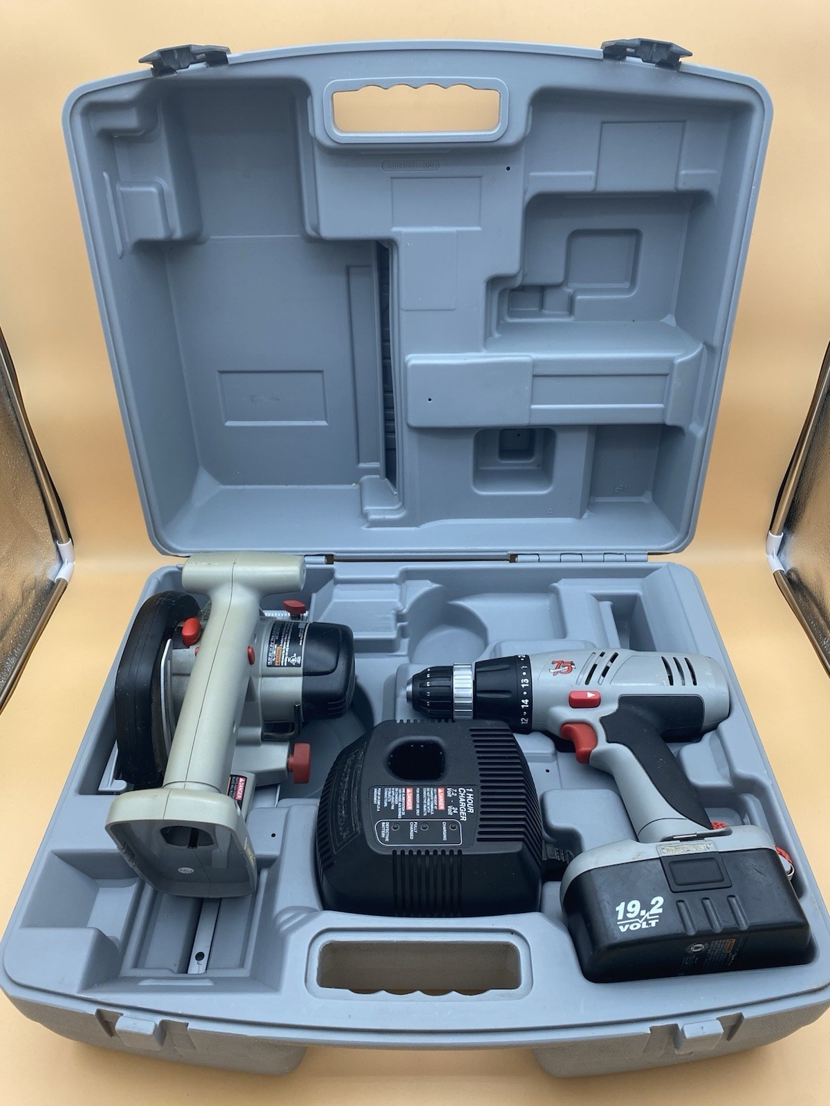 Craftsman 75th Anniversary Power Saw & Cordless Drill Tool Set - Flaws Untested