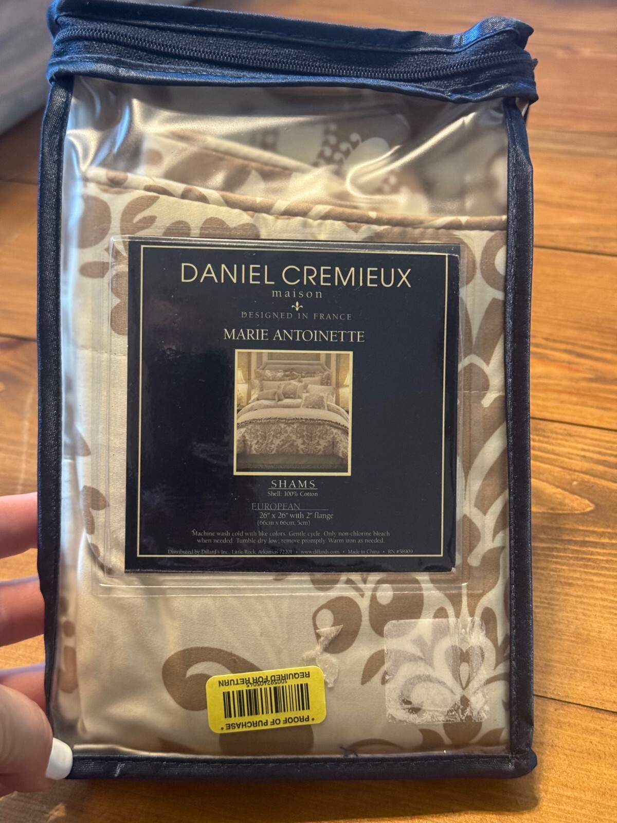 Daniel Cremieux Maison France Marie Antoinette 100% Cotton European Pillow Sham