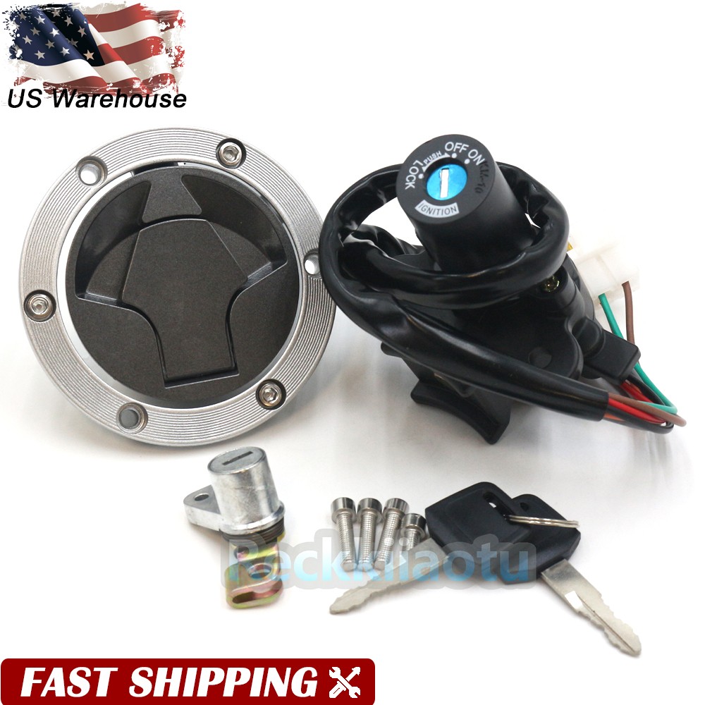 Ignition Switch Fuel Gas Cap for Ninja 250R EX250J 2008-2012 EX300 ABS 2013-2017