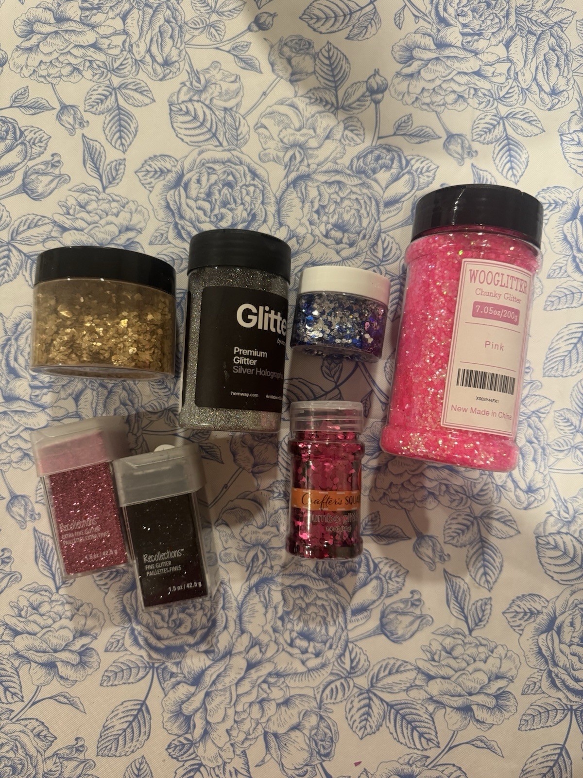 Craft Supplies Lot Of Glitter Bottles For Resin Scrapbooking Crafting