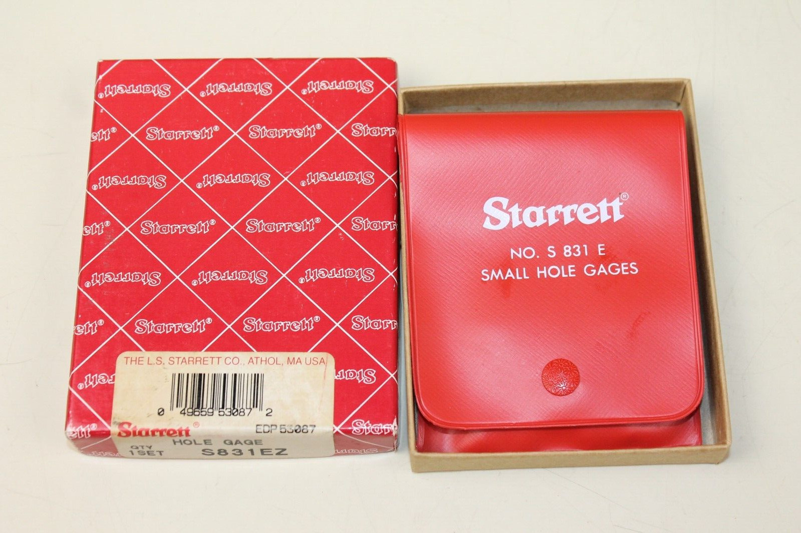 Starrett Hole Gage Gauge Set S831EZ S 831 E New Old Stock