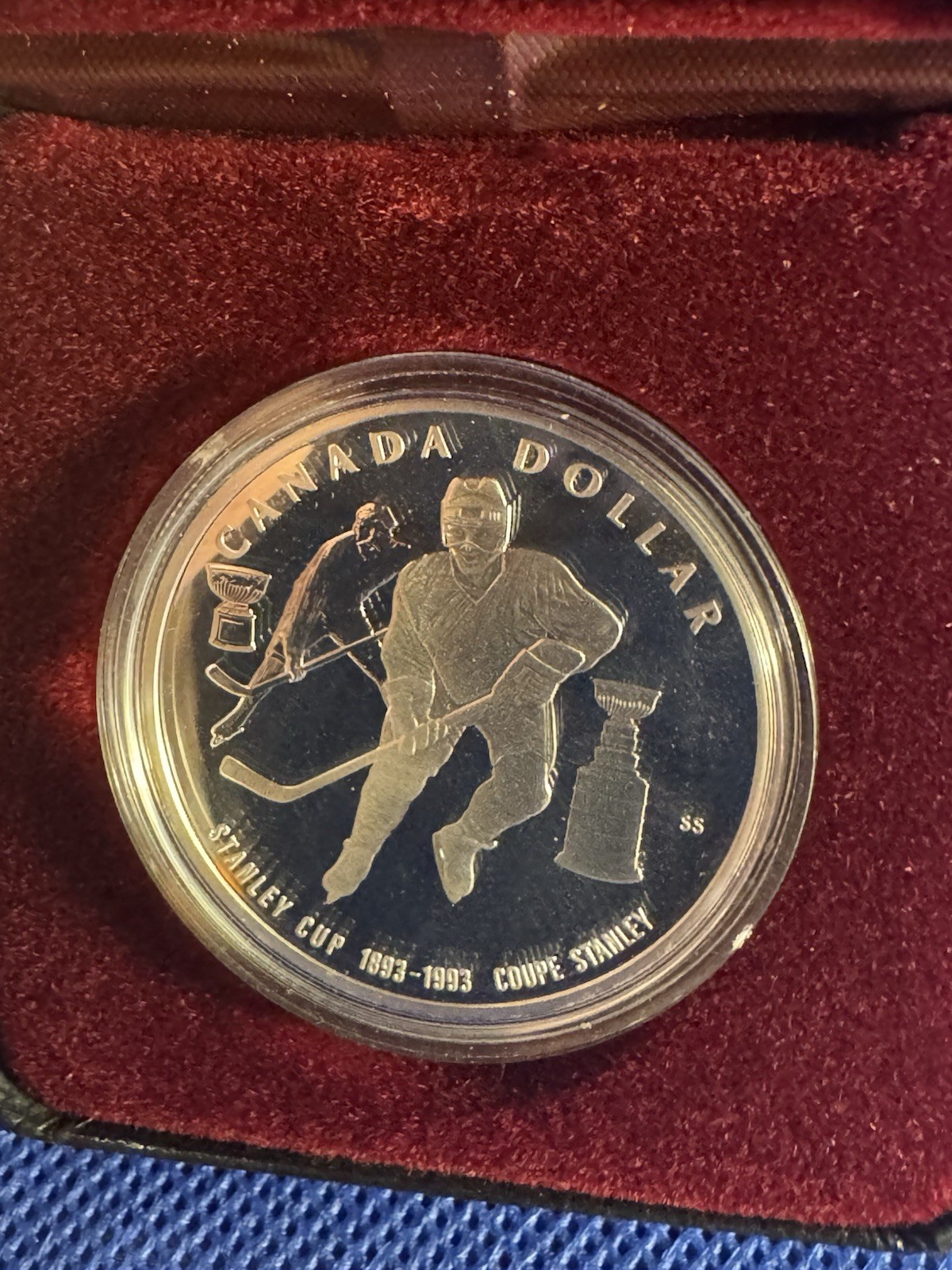 1993 Canada Silver Dollar Stanley Cup Coin .925