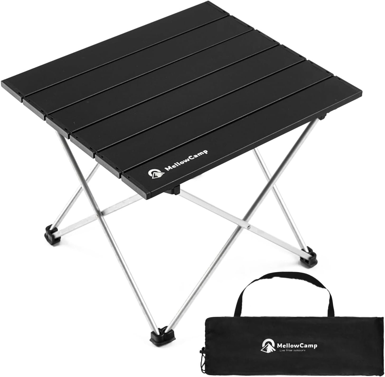 Camping Side Table, Ultralight Aluminum Folding Table, Small Compact Portable