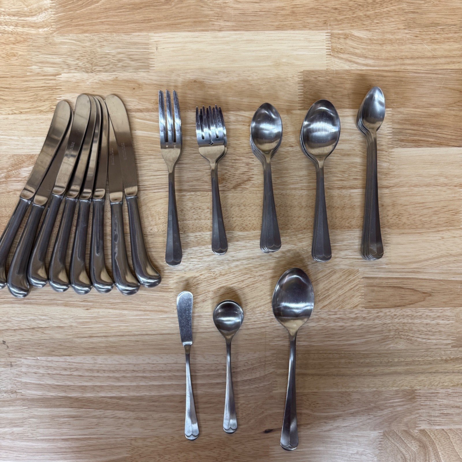 Orleans Silver PAMELA Stainless Flatware Japan 59 Pcs