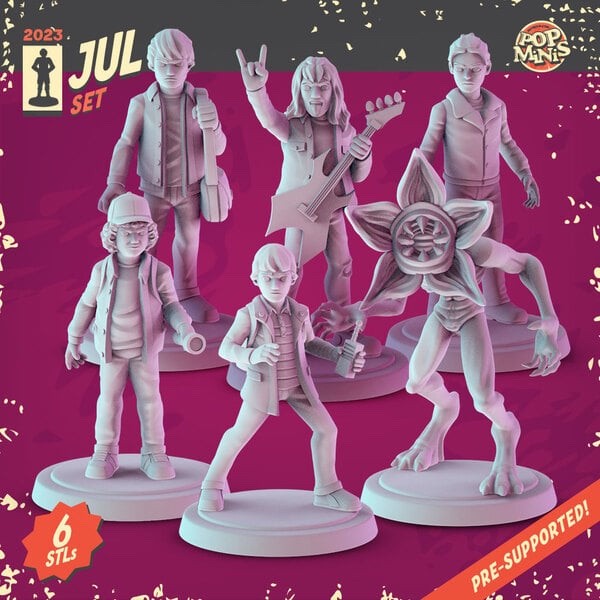 Stranger Things - Round 2 - POP MINIS 28mm 32mm Scale Miniatures
