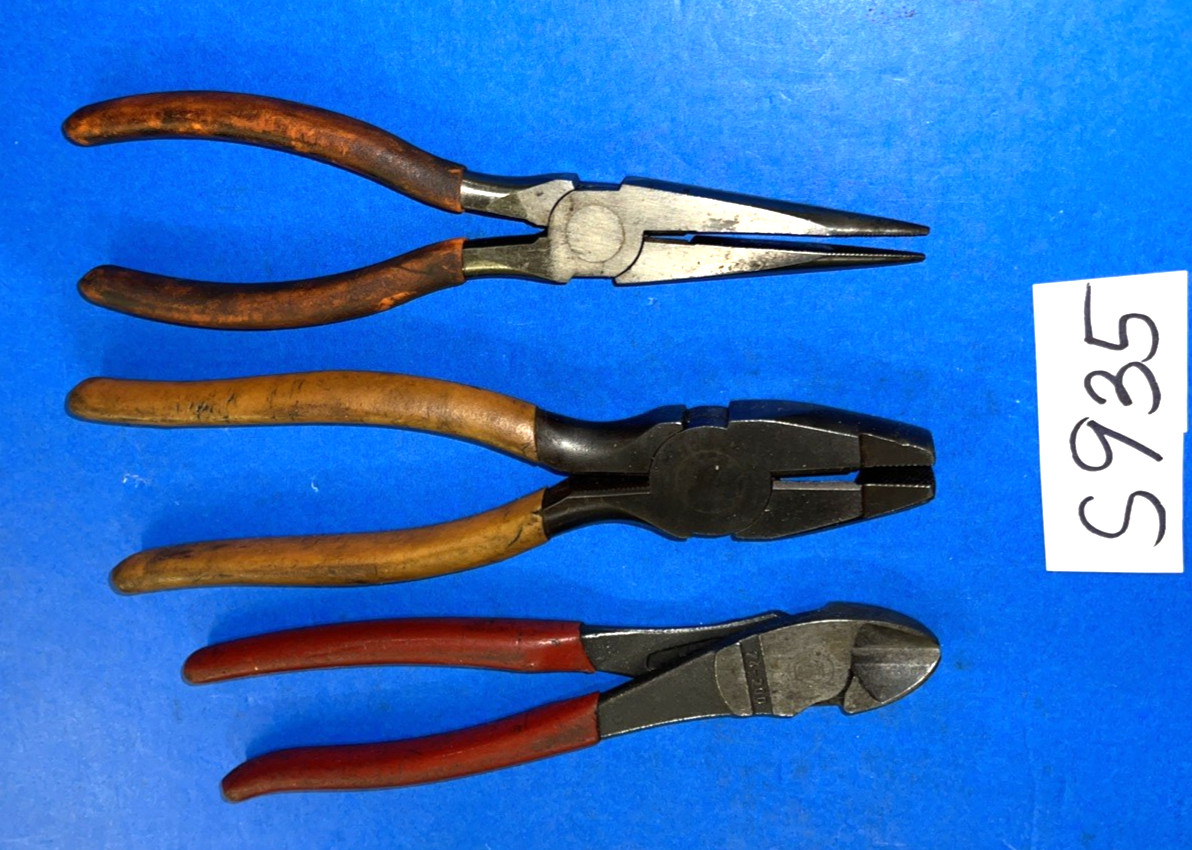 MATCO TOOLS 3 PIECE NEEDLE NOSE WITH CUTTER, LINEMANS, KNIPEX DIAGONAL CUTTER
