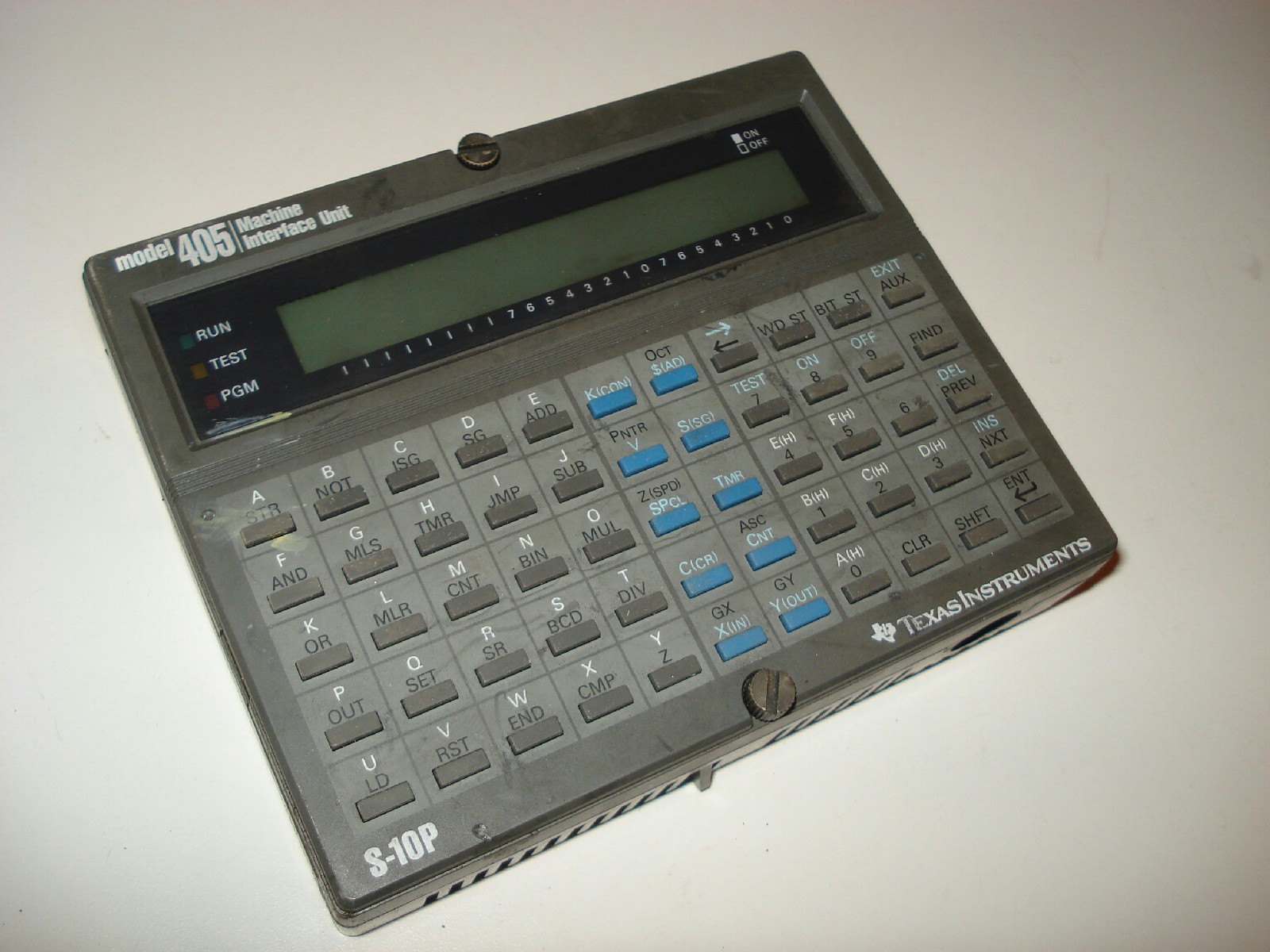 Texas Instruments S-10P 9008 Model 405 Machine Interface Keypad Unit