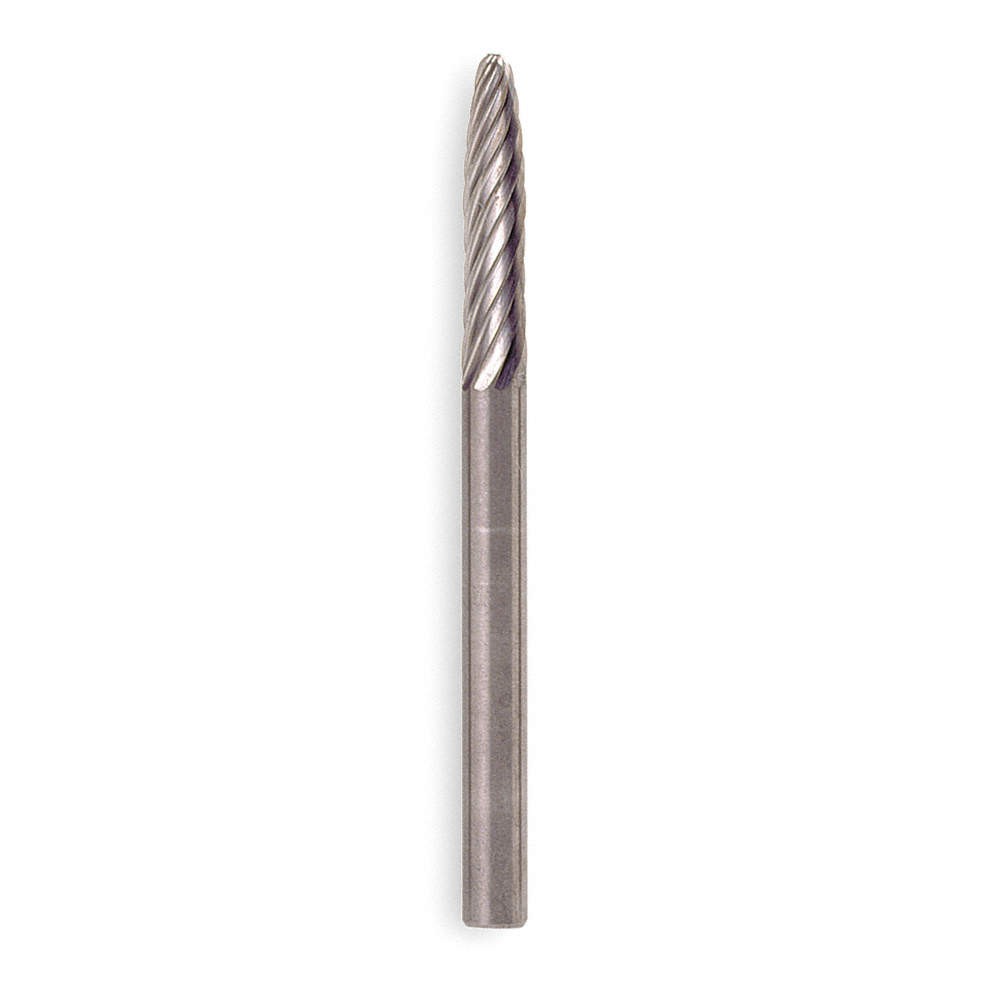 WIDIA METAL REMOVAL M40385 Carbide Bur,Round Nose Tree,3/8" 2RPY5