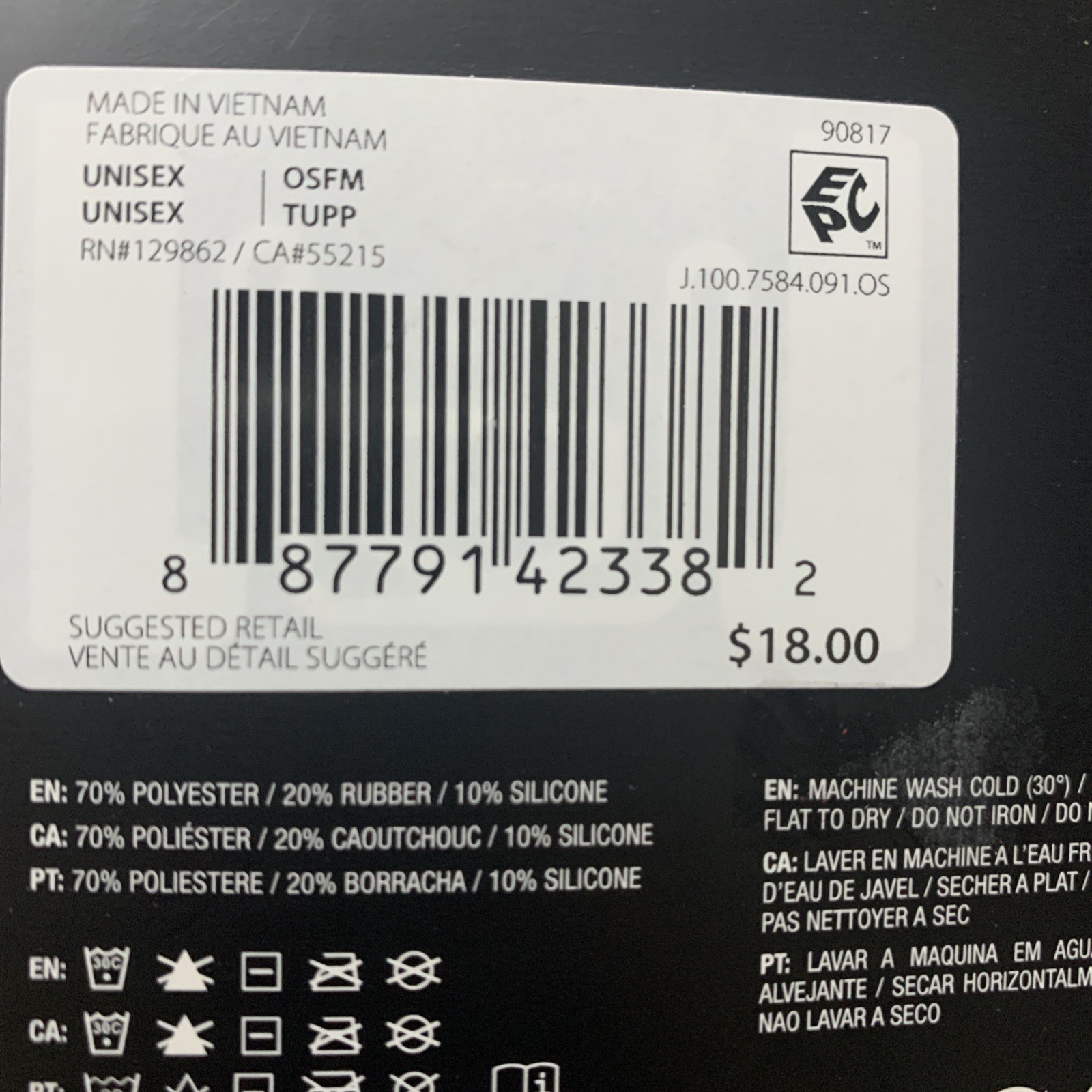 Jordan 6pk Elastic Headbands NEW $18