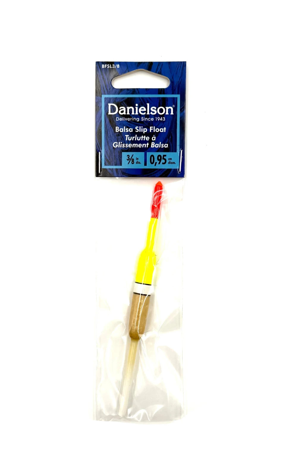 Danielson Balsa Slip Float 3/8" dia. - PACKAGE OF 3!!