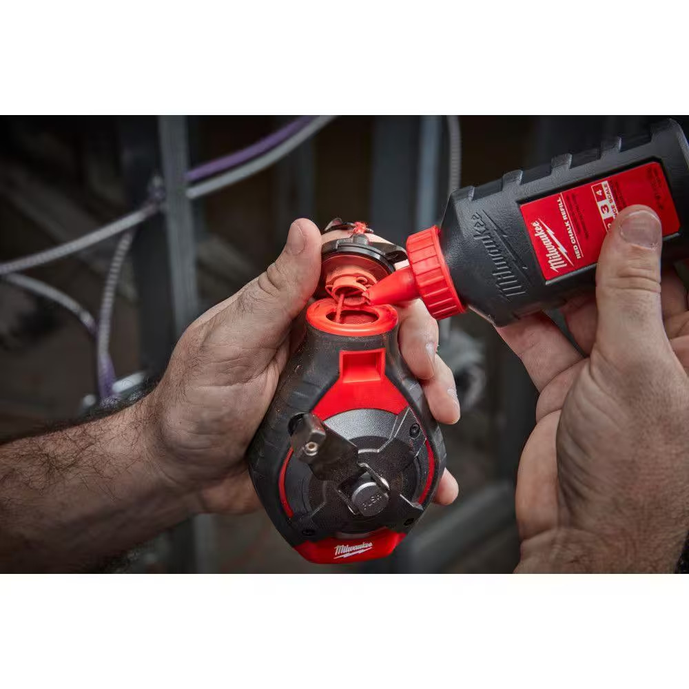 100 Ft. Bold Line Chalk Reel Kit with Red Chalk