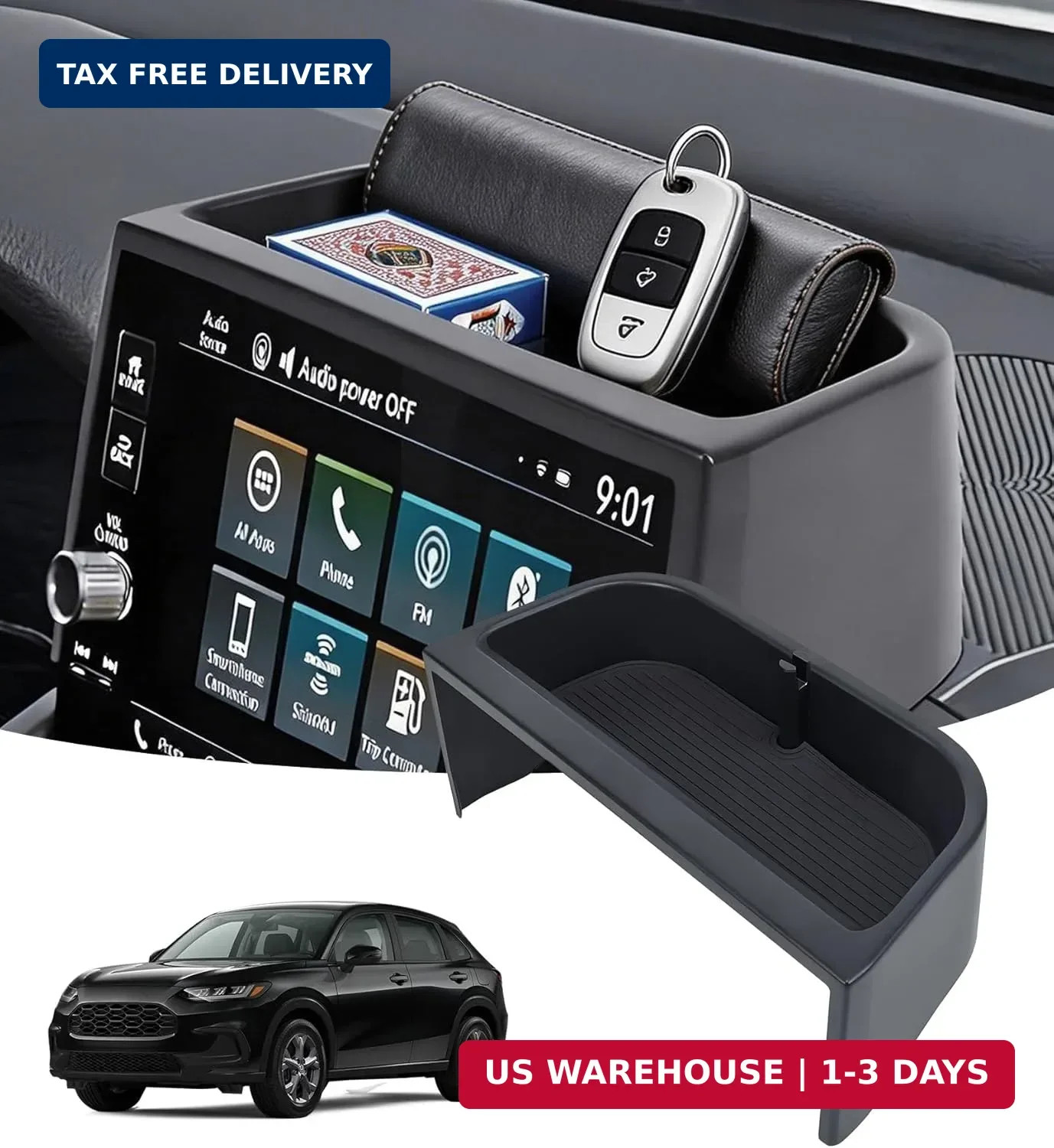 Dashboard Storage Tray Dash Organizer for Honda HRV 2026 2025 2024 2023 (Fits fo