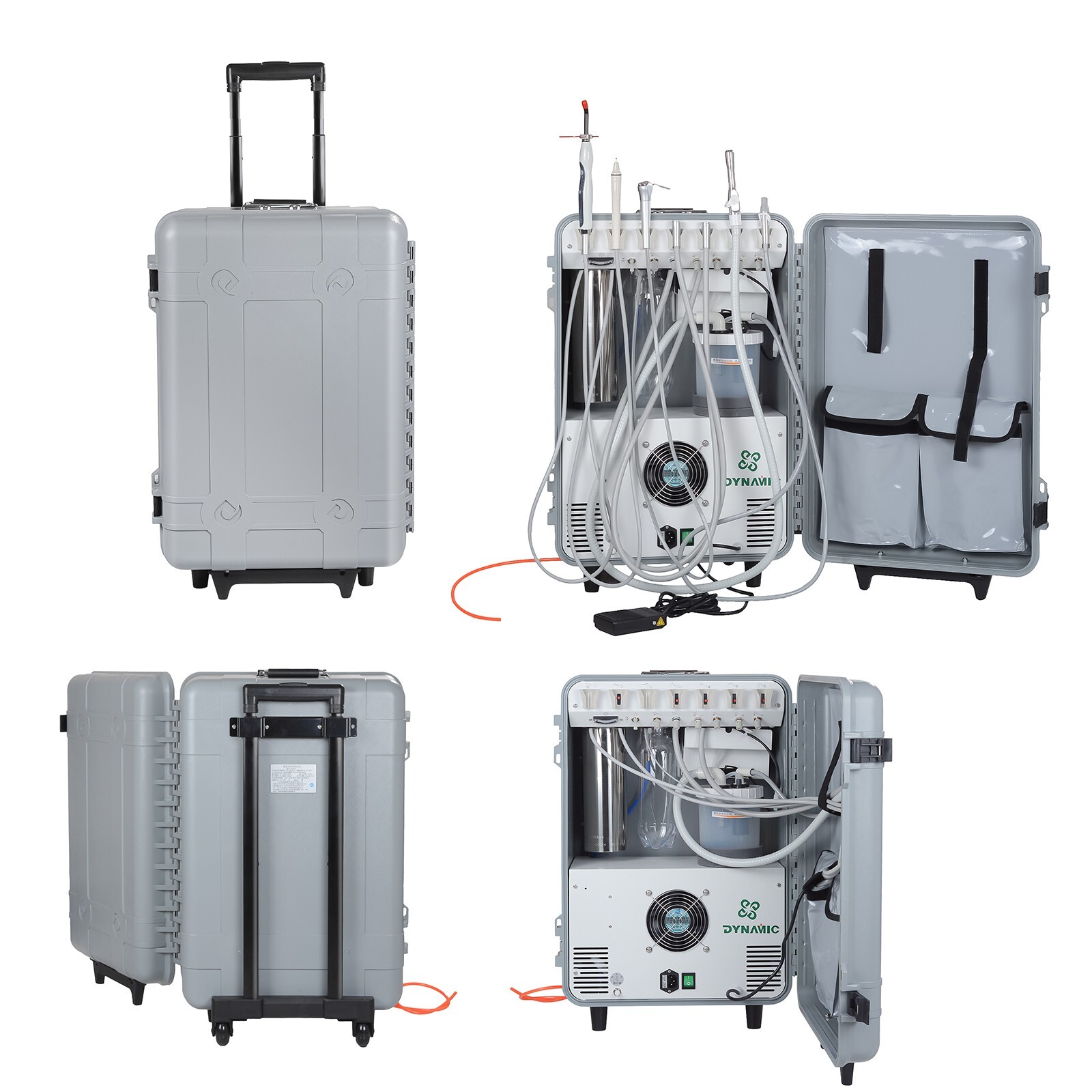 Dynamic DU852 Portable Dental Unit with Air Compressor and Ultrasonic Scaler 4H