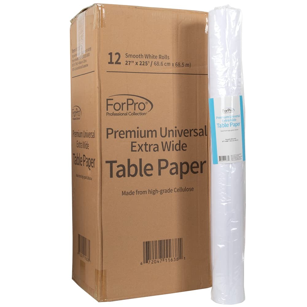 Pack of 12 Premium Extra Wide Massage Table Paper Smooth Wrinkle Resistant