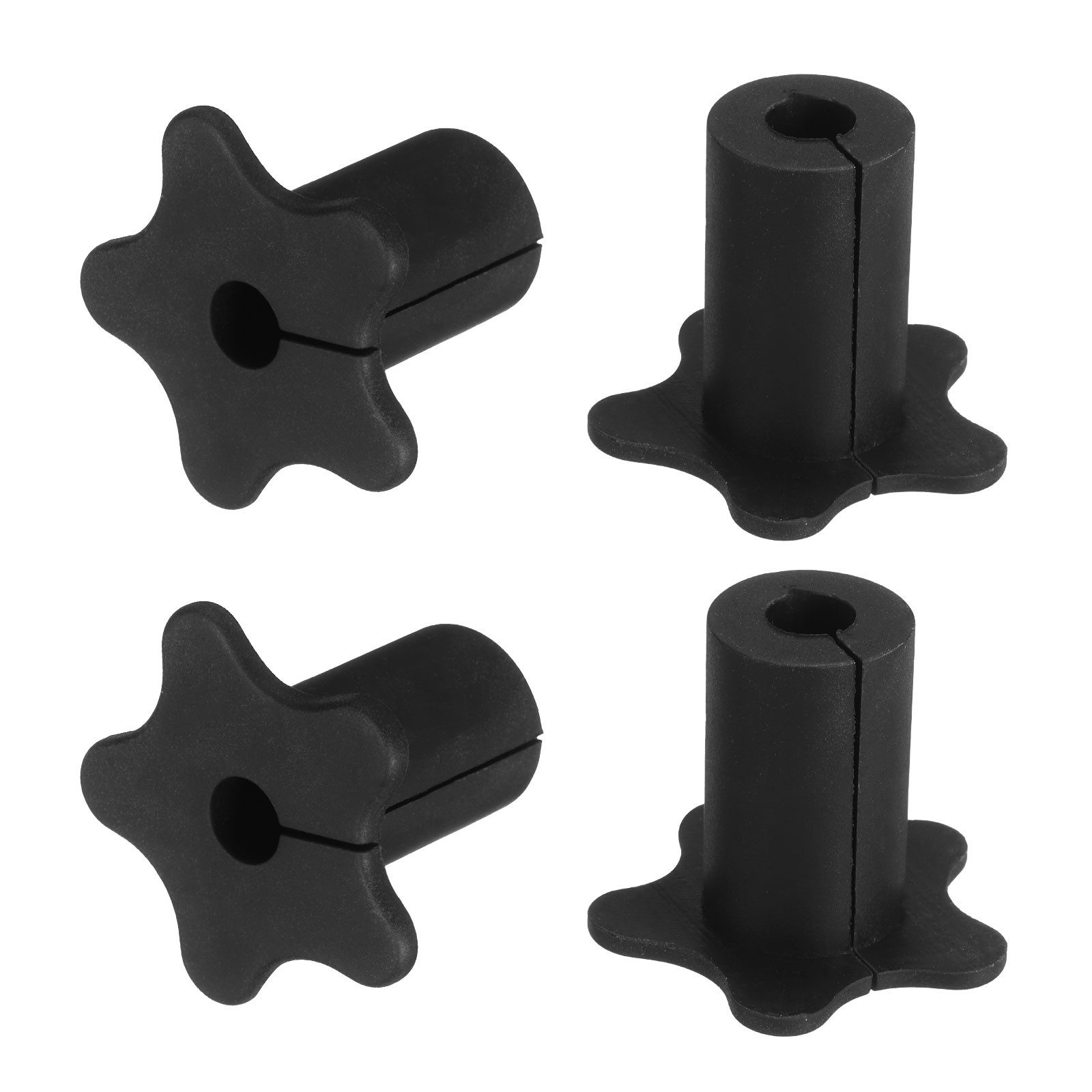 4PCS Wall Cable Grommet for 5/8 Inch Wall Hole (Black)