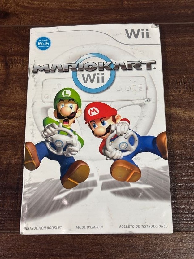 Mario Kart Cart Racing Nintendo Wii Instruction Manual Only