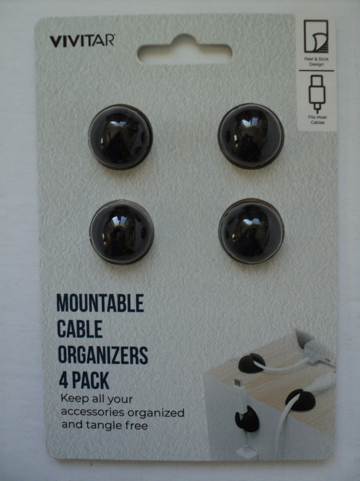 vivitar mountable cable organizers 4 pack