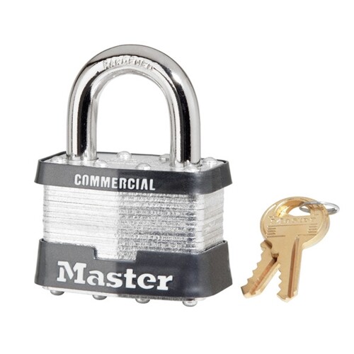 MasterLock 3KA2001 #3 1-9/16" Dual Locking Levers Keyed Alike Padlock #2001