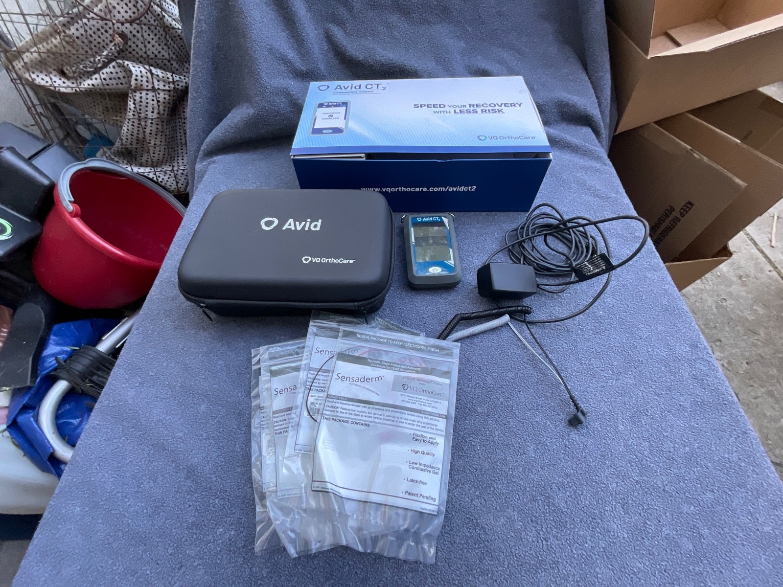 Avid CT2 NMES Biofeedback Therapy + Power Supply, Case – Tested & Working