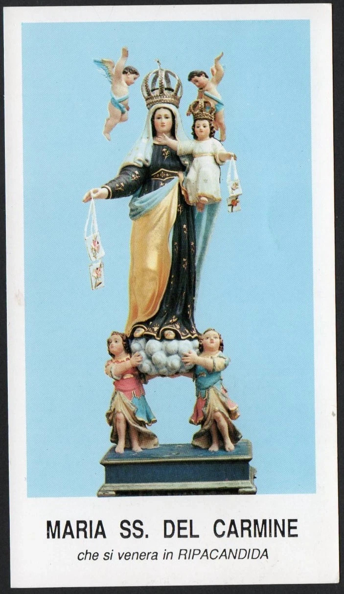 Holy card de la Virgin del Carmen santino image pieuses estampa