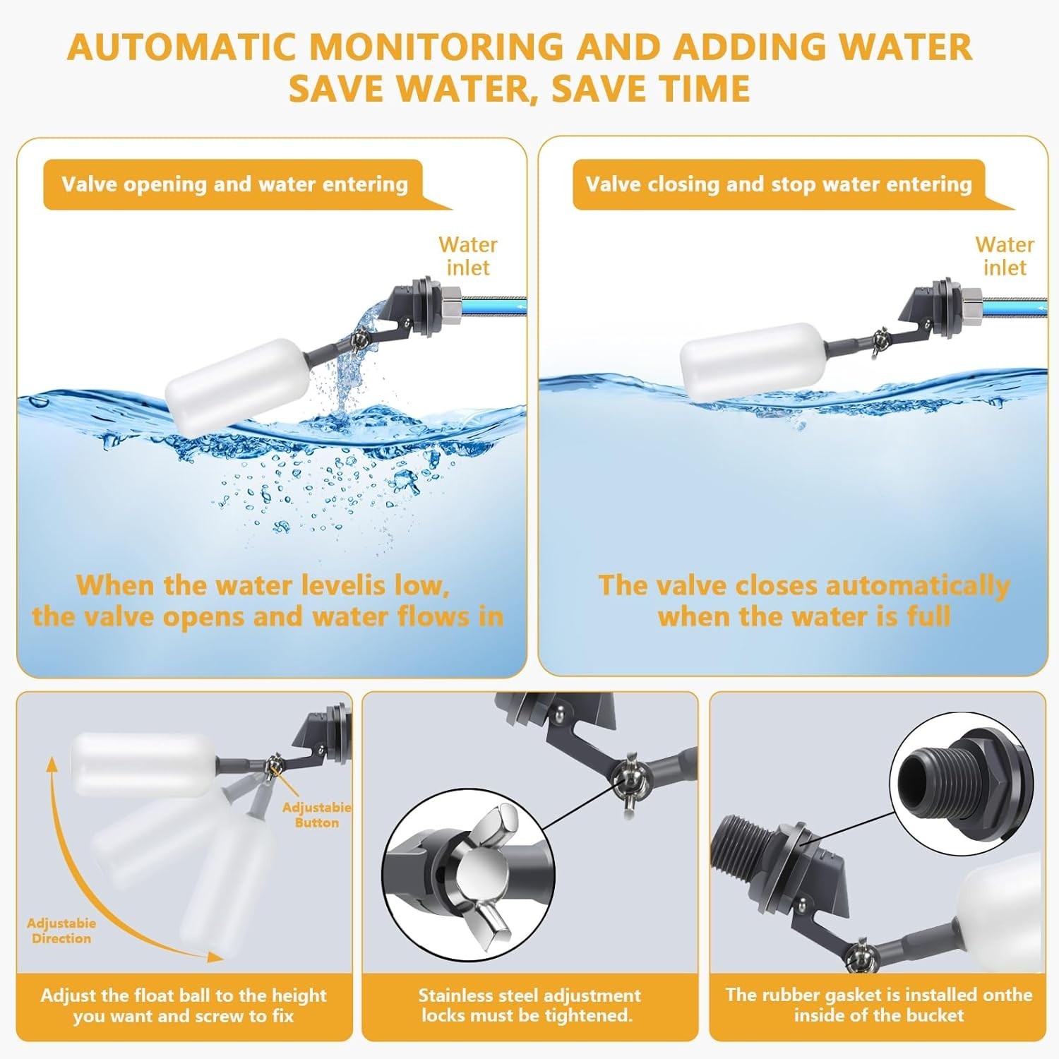 Gravity-Fed Automatic Chicken Watering System - Leak-Proof Design, Eco-Friendly