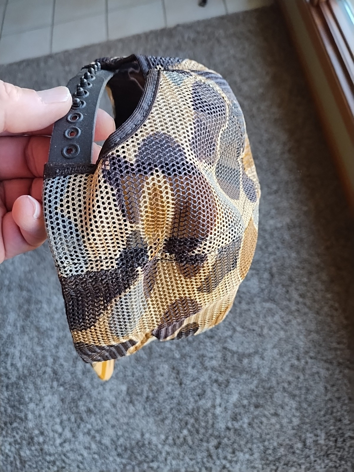 Iowa Big Cock Country Camo Trucker Hat Mesh Snapback Cap Pheasant Hunting USA