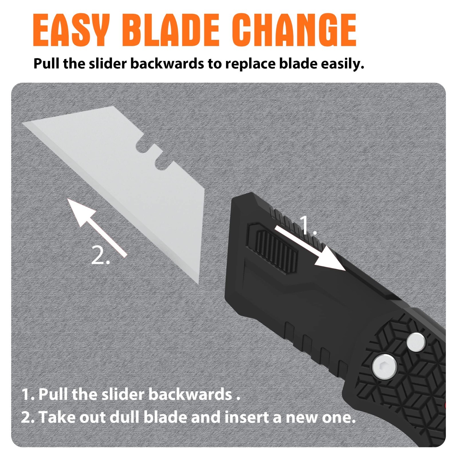 Utility Knife Set - Retractable Box Cutter & Folding Knife, 20 Blades, 4-Pack