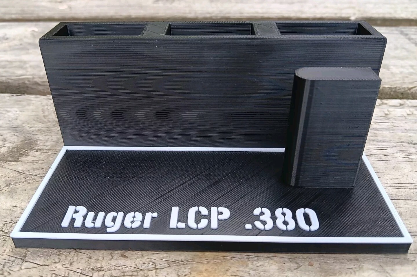 Ruger LCP .380 ACP Pistol Stand Black Display Stand Magazine Holder