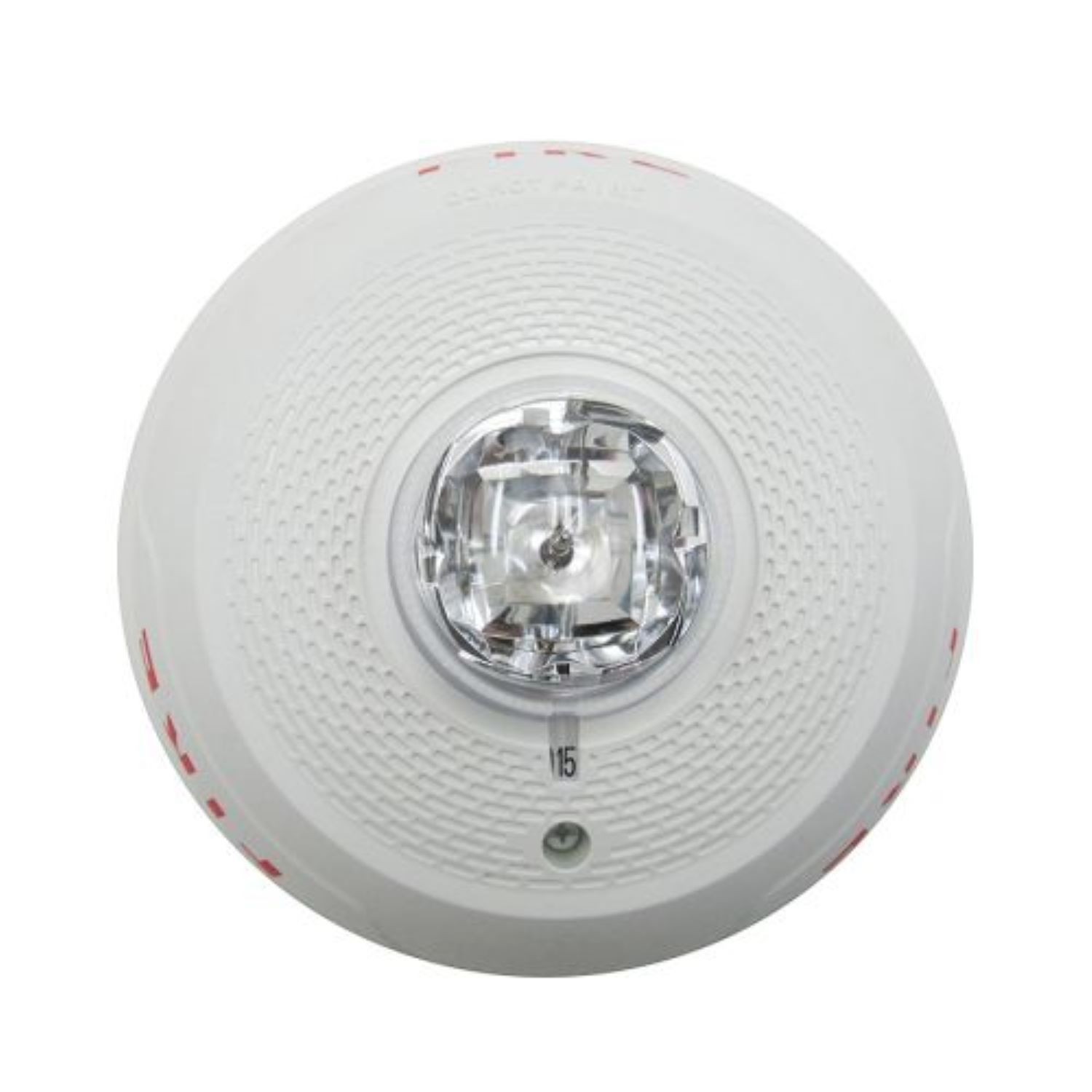 System Sensor SCWL Ceiling Strobe Fire Alarm Indoor 2-Wire Clear Lens White