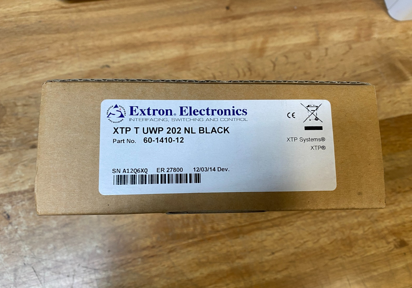 Extron XTP T UWP 202 NL Black 60-1410-12