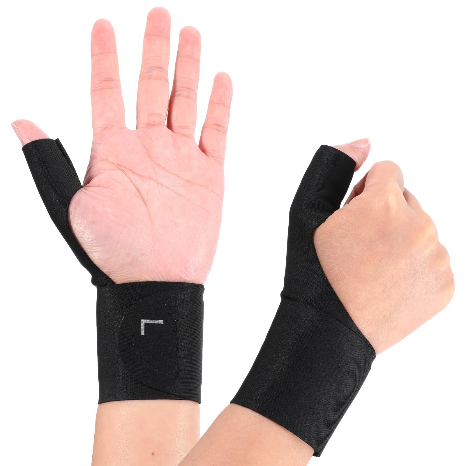 Thumb Wrist Brace Compression Sleeve for Arthritis Pain Relief - 2 Pack