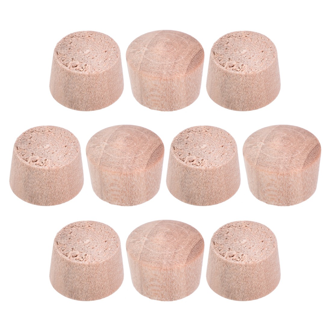 50 Pcs 7/16 Inch Wood Button Top Plugs Hardwood Furniture Plugs 9/25 Inch Height