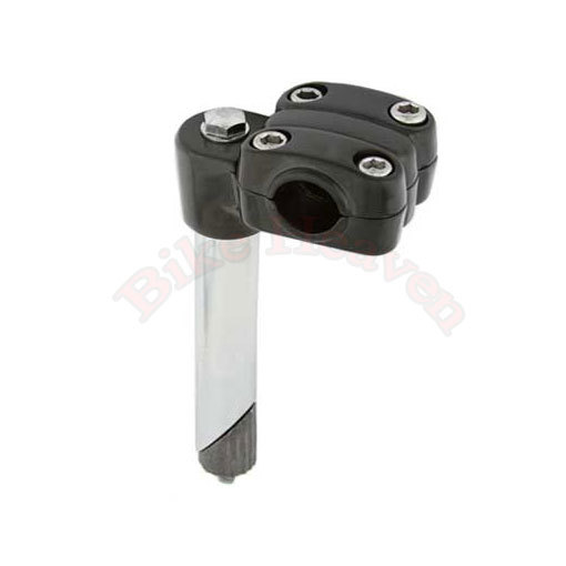 Bicycle Stem 4 Bolt 22.2mm Black for Lowrider BMX Chopper Beach Cruiser