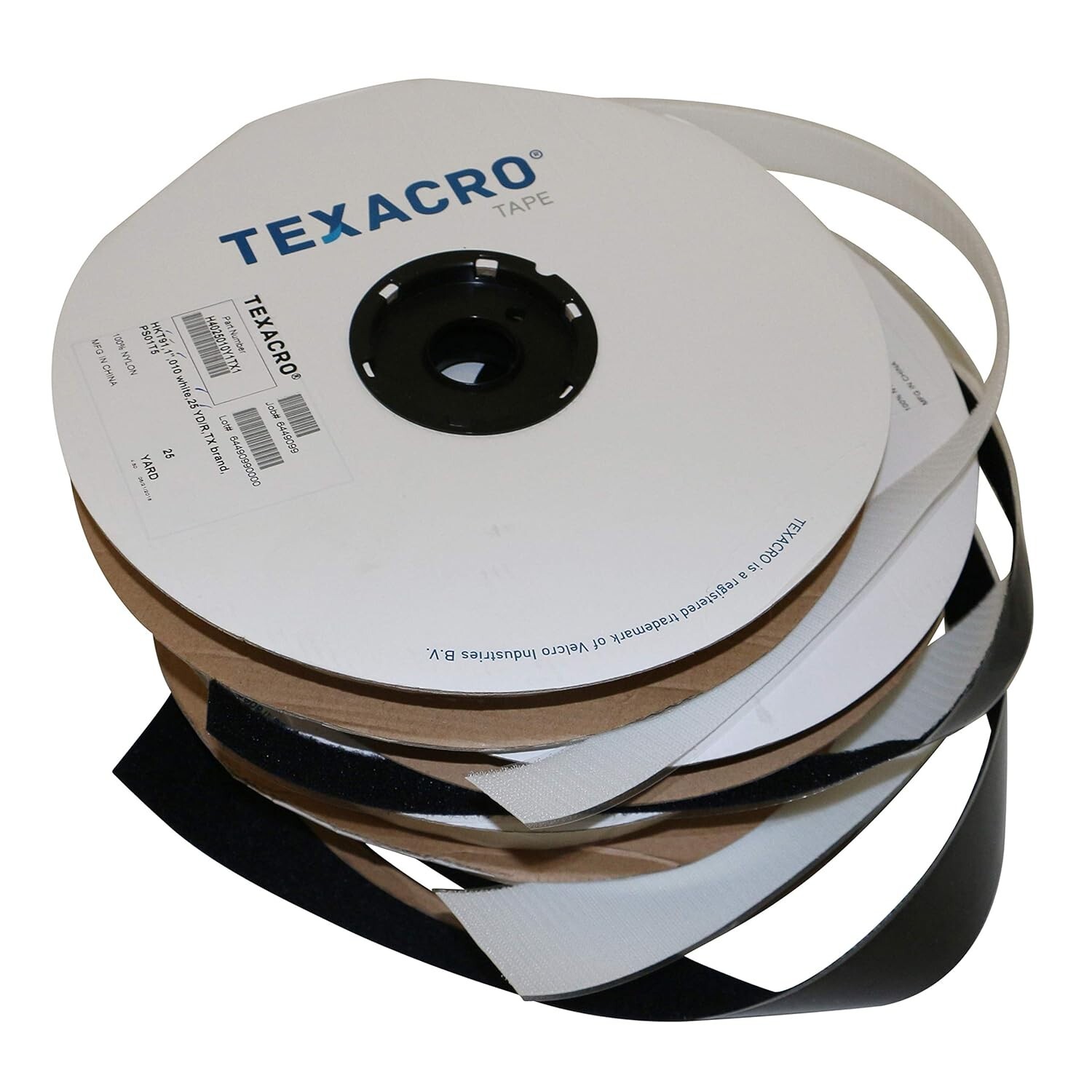 Velcro USA TEXACRO Adhesive-Backed Hook-Side Only: 2" x75 ft. Black