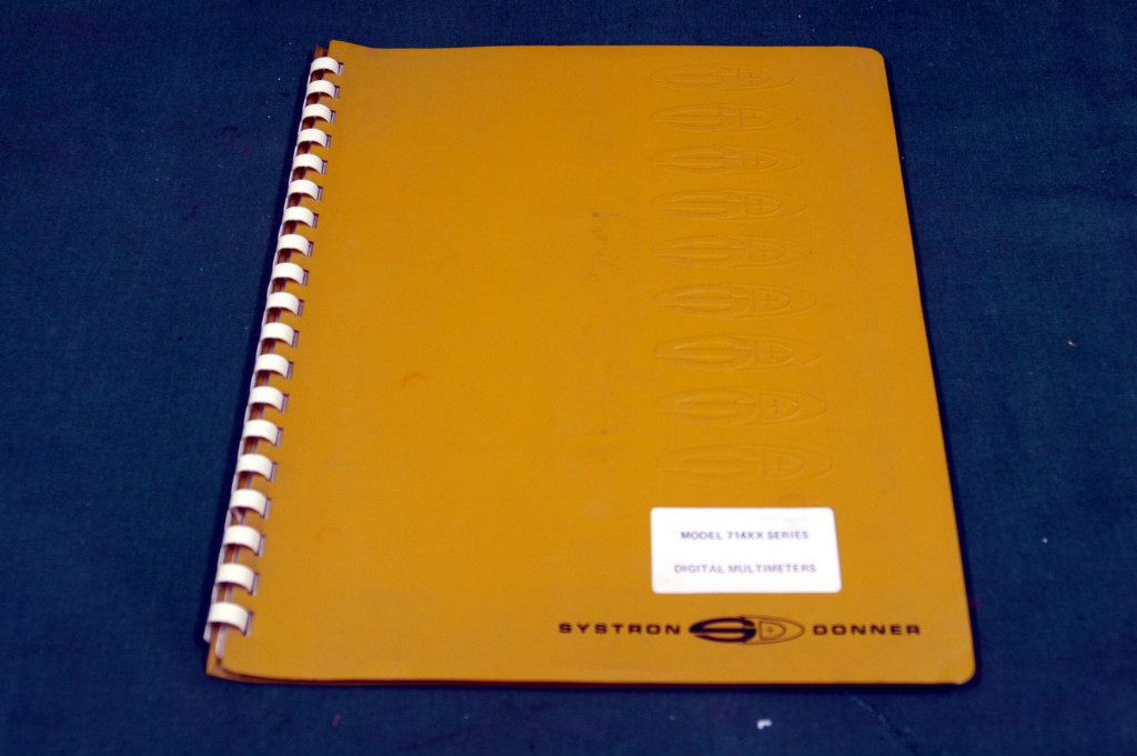 SYSTRON DONNER 714XX INSTRUCTION  MANUAL