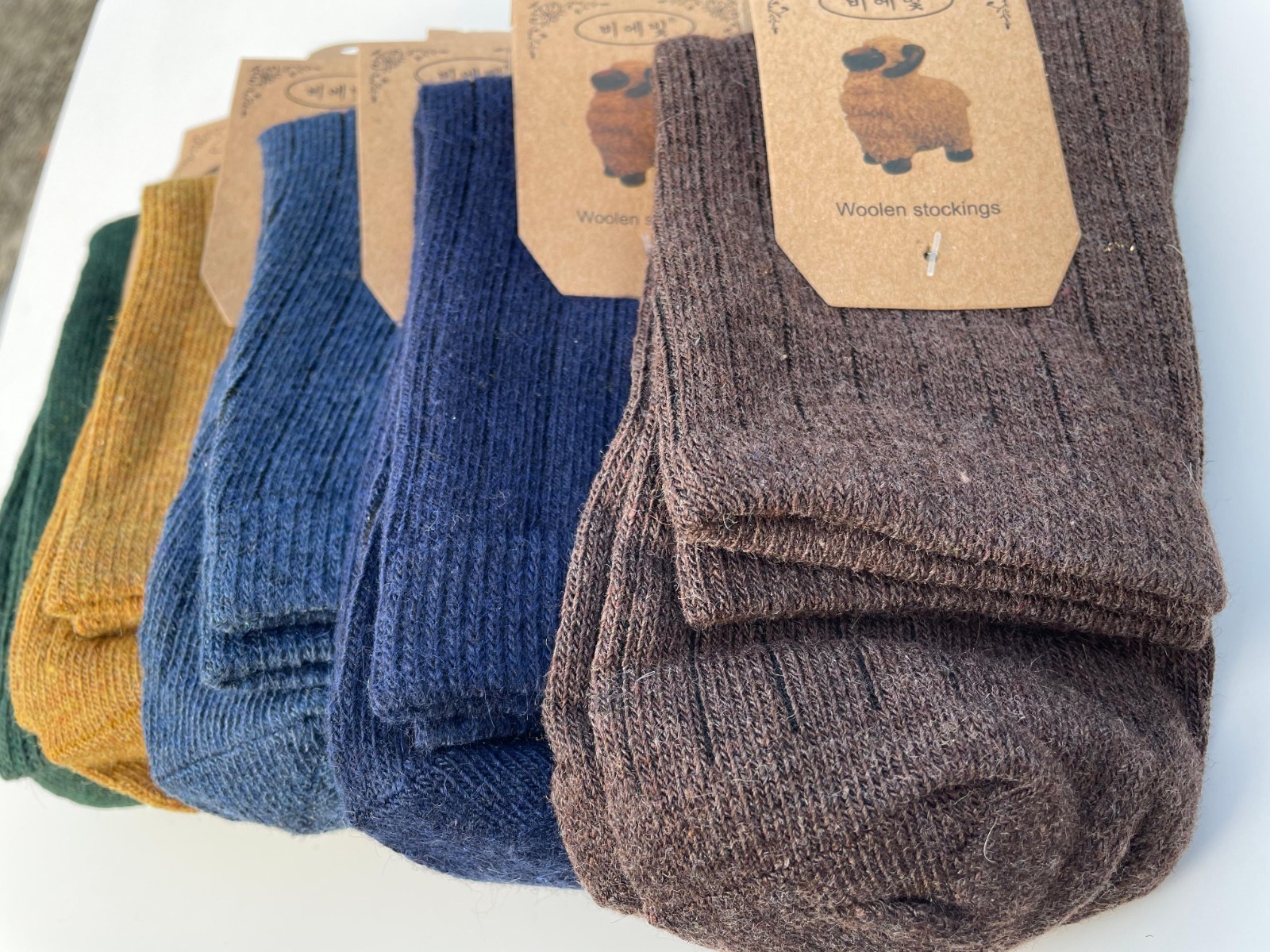 5 Pairs Wool Socks for men Winter Warm Socks Casual Thermal Socks