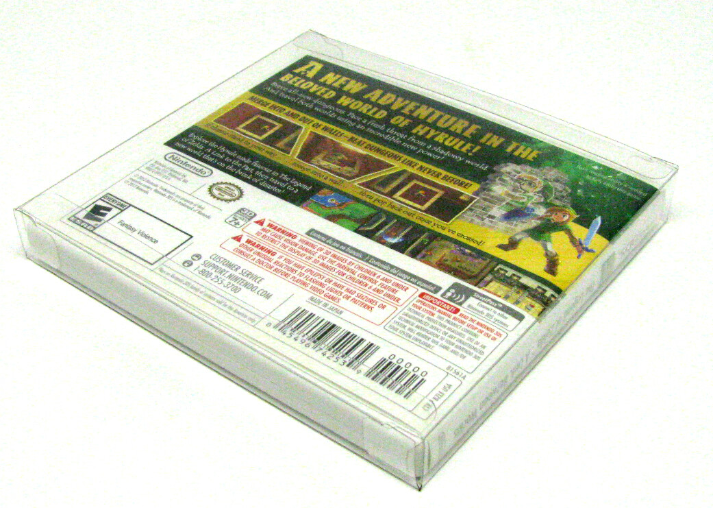 10x NINTENDO 3DS CIB GAME BOX - CLEAR PROTECTIVE BOX PROTECTOR SLEEVE CASE