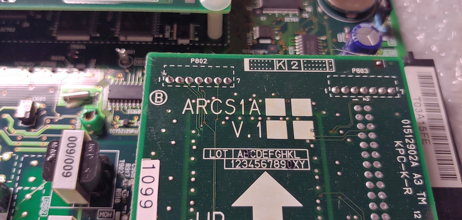 Toshiba ACTU1A Processor Board w/ AETS1A, AMDS1A, BSIS1A & ARCS1A