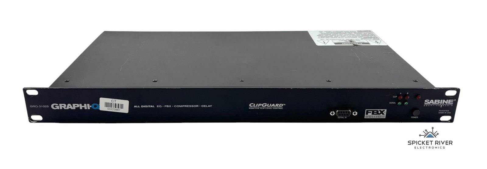 Sabine GRQ-3102S Dual Channel Adaptive Audio Graphi-Q Digital Equalizer